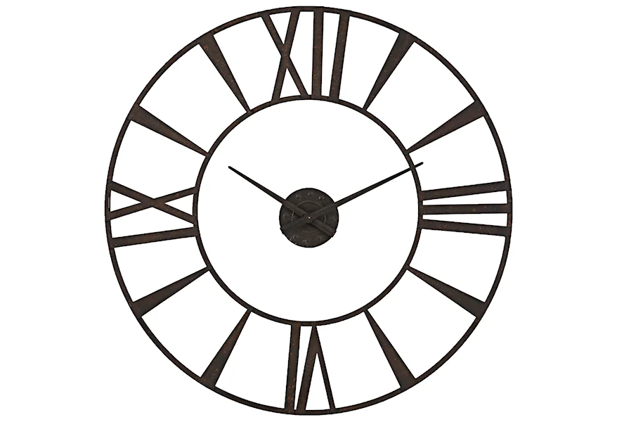 Storehouse Storehouse Rustic Wall Clock by Uttermost at Mueller Furniture