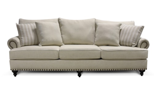 Traditional Sofa with Nailhead Trim