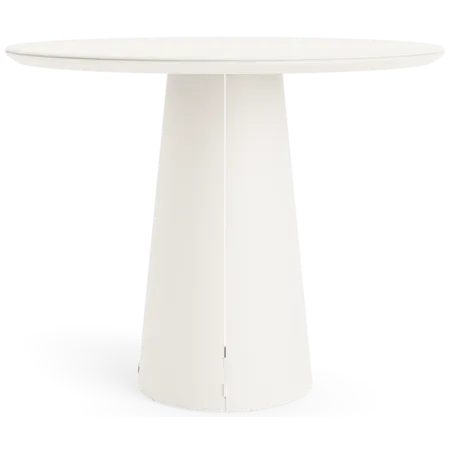 Modern 36" Rd. Aluminum Dining Table