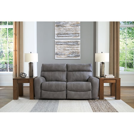 2-Piece Power Reclining Sectional Loveseat