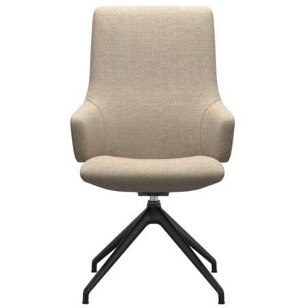 Arm Chair with High Back and D350 Base