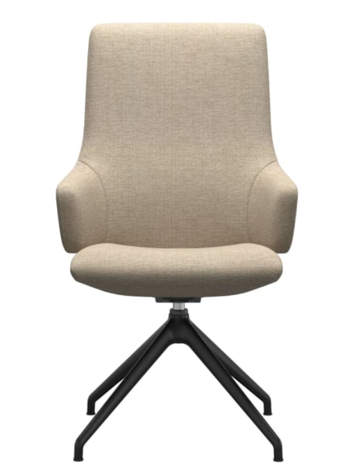 Contemporary Arm Chair with High Back and D350 Base