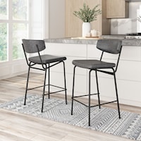 Contemporary Upholstered Counter Stools