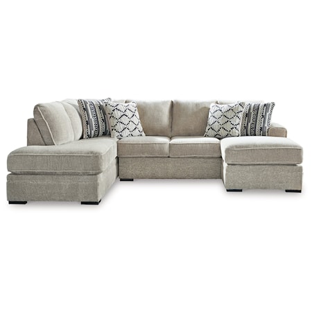 Sectional with 2 Chaises