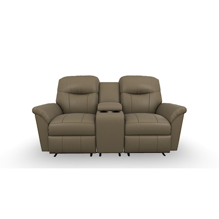 Reclining Space Saver Console Loveseat