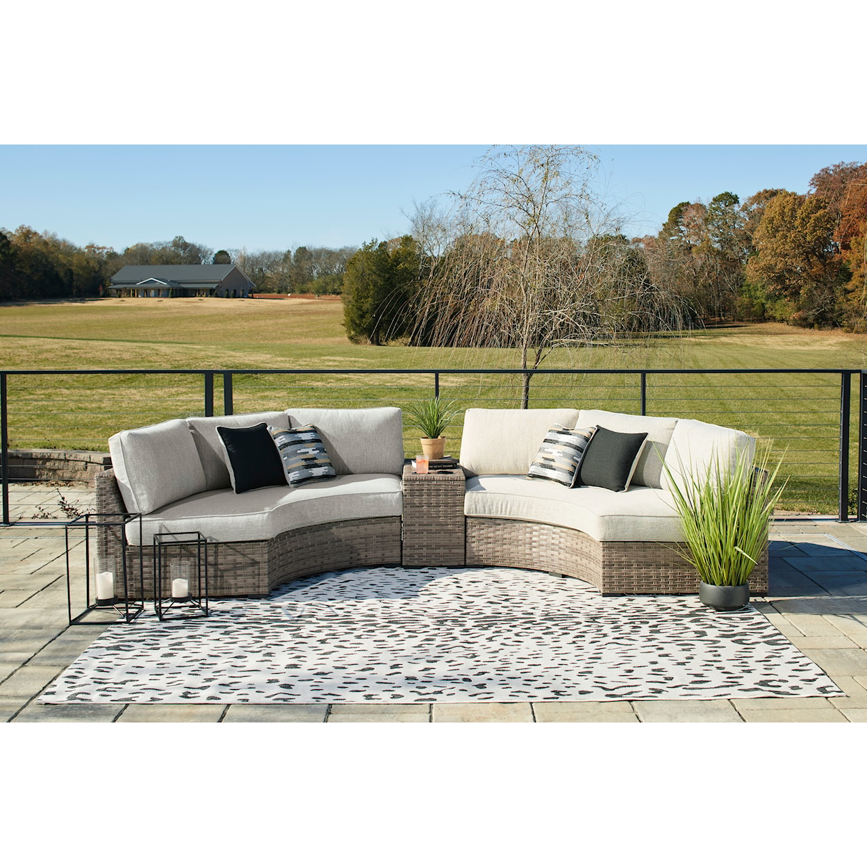 Signature Design by Ashley Calworth 3-Piece Outdoor Sectional