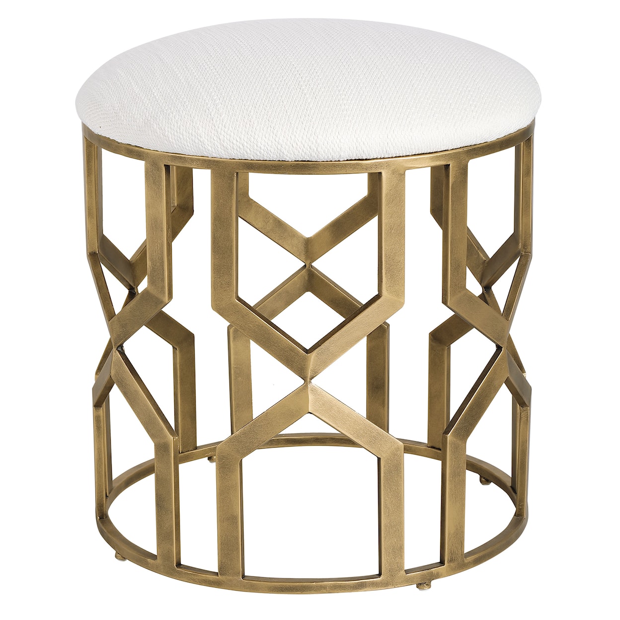 Uttermost Trellis Trellis Geometric Accent Stool