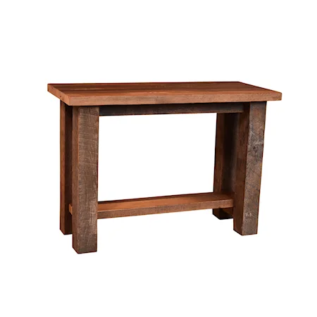 Farmhouse Sofa Table w/ Shelf