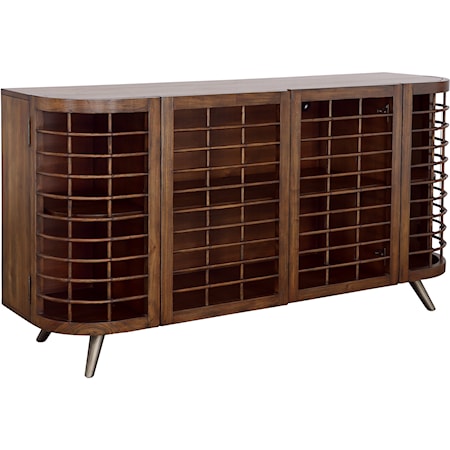 Mid-Century Modern Four Door Credenza