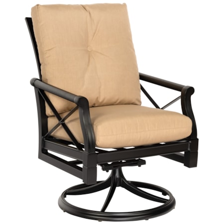 Swivel Rocker Dining Arm Chair