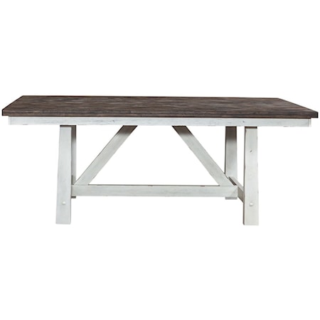 Fixed Top Trestle Table