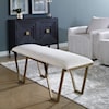 Uttermost Farrah Farrah Geometric Bench