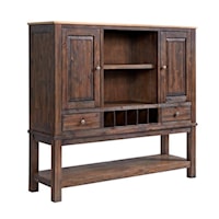 Rustic 62" Sideboard with Wine Storage