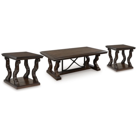 Coffee Table And 2 End Tables