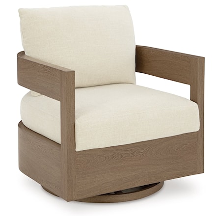 Outdoor Swivel Glider Chair W/ Cushion