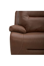 Liberty Furniture Cameron Casual Leather Swivel Glider Power Recliner with Pillow Arms