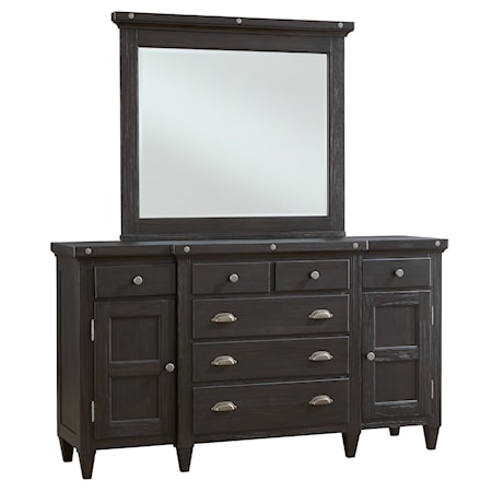 Dresser &amp; Mirror Set