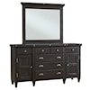 Magnussen Home Sierra Bedroom Dresser & Mirror Set