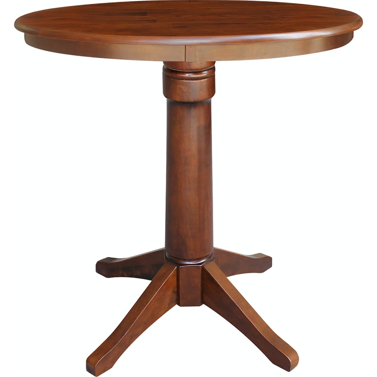 John Thomas Dining Essentials 36'' Pedestal Table in Espresso