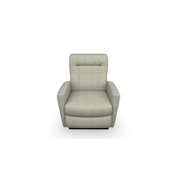 Customizable Power Tilt Headrest Space Saver Recliner with Leather Match Upholstery