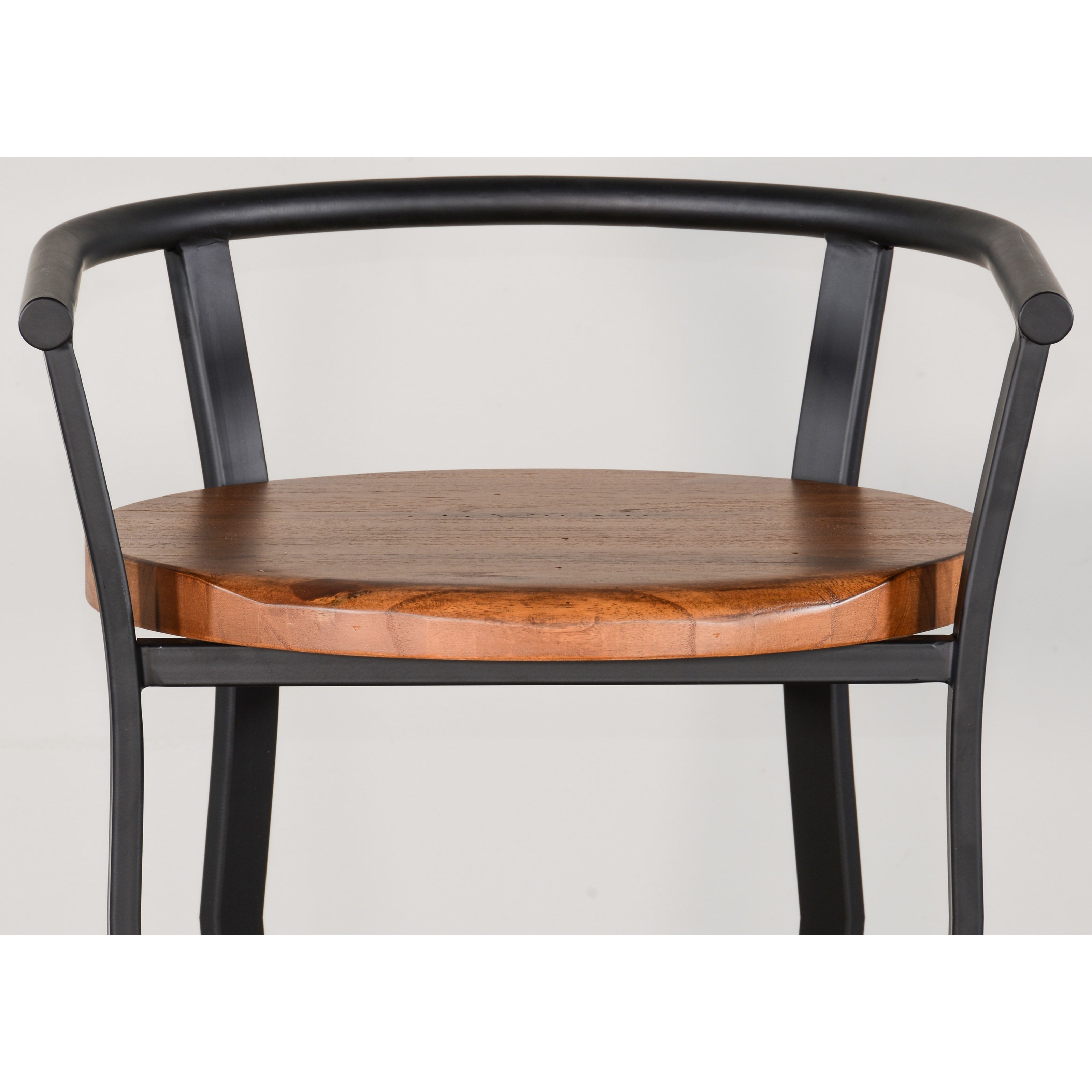 30"H Barstool, Wood Seat