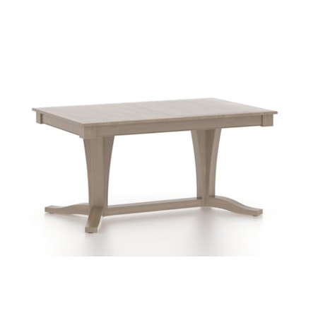 Rectangular wood table