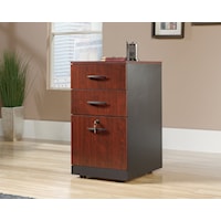 Contemporary Three-Drawer Pedestal File Cabinet