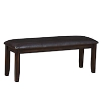 Dining Bench with PU Upholstered Seat