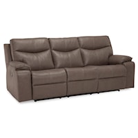 Providence Casual Manual Reclining Sofa with Pillow Arms