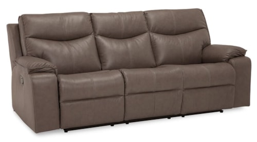 Providence Casual Manual Reclining Sofa with Pillow Arms