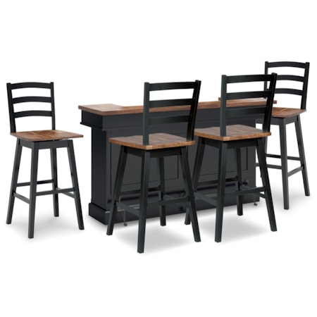 Bar Table And 4 Barstools