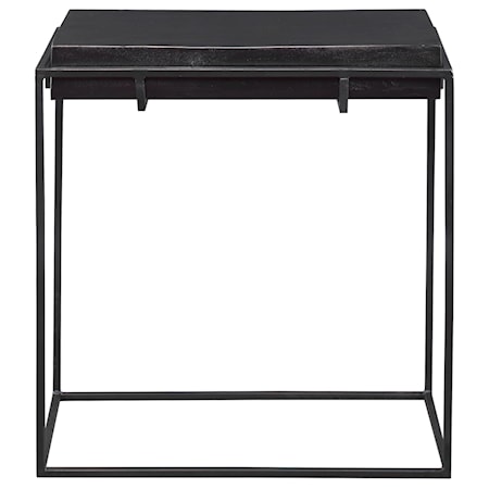 Telone Modern Black Side Table