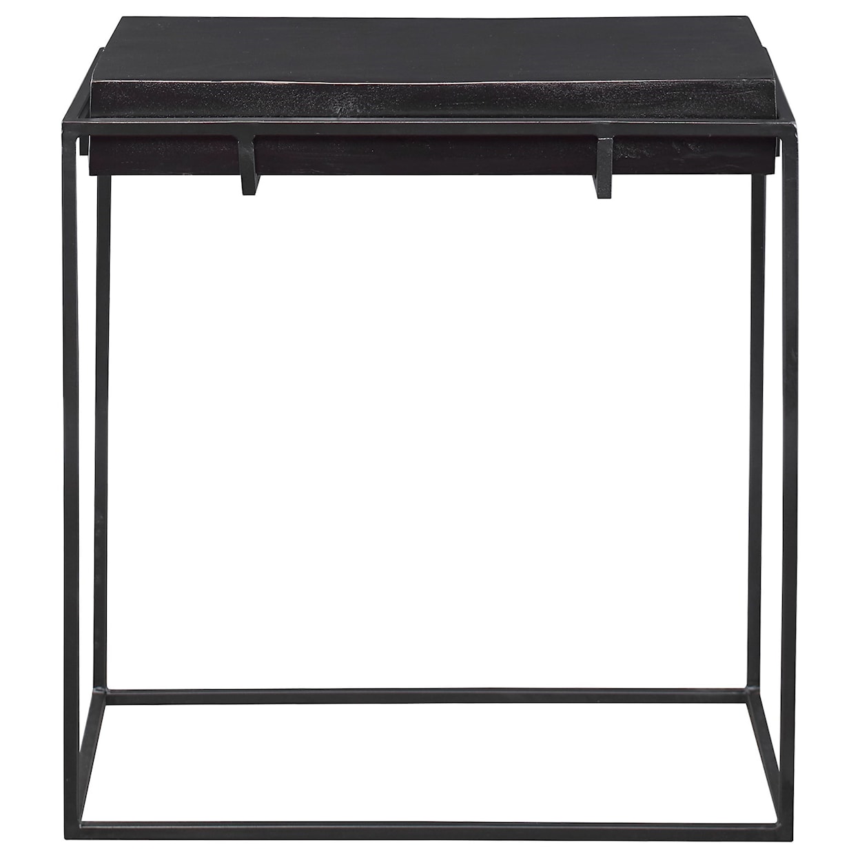 Uttermost Accent Furniture - Occasional Tables Telone Modern Black Side Table