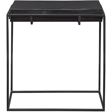 Telone Modern Black Side Table