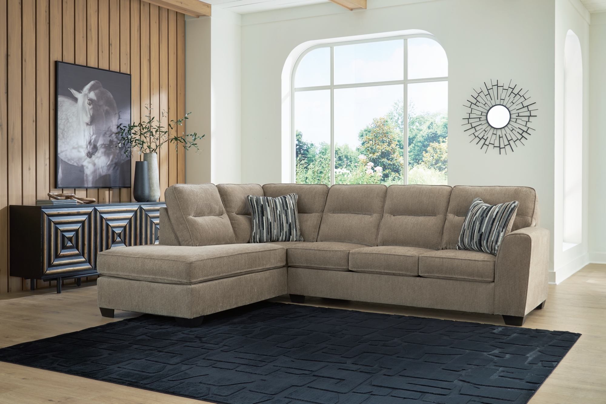 Ashley Olten 2-piece Sectional With Chaise And Ottoman