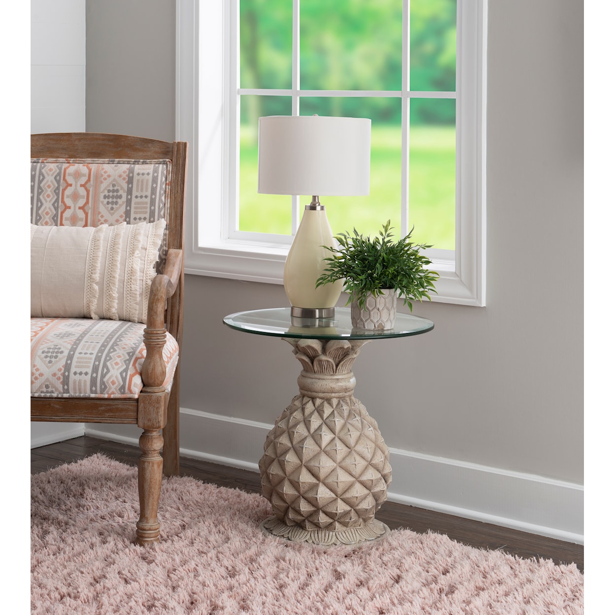 Powell Paradisa Accent Side Table 