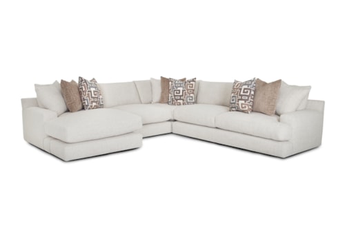 Contemporary 3-Piece Sectional Sofa with Left Side Facing Chaise