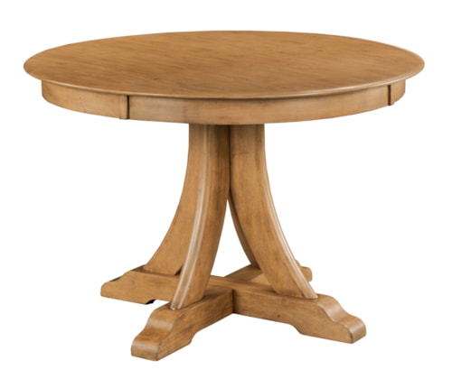 Traditional 44" Round Dining Table with Pedestal Base