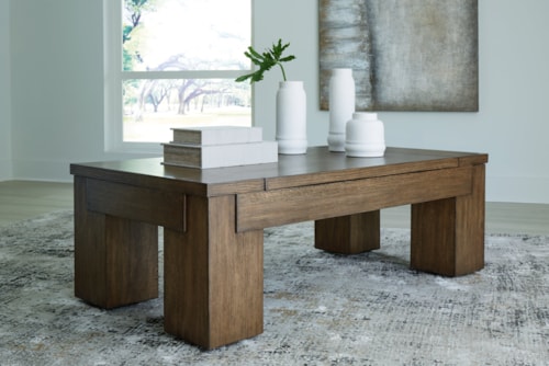 Lift-Top Coffee Table And 2 End Tables