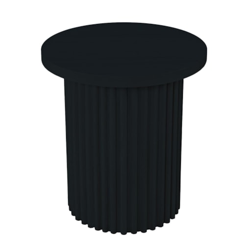 Contemporary End Table with Pedestal Base