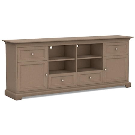 Transitional Customizable 83" TV Cabinet