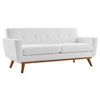 Upholstered Fabric Loveseat