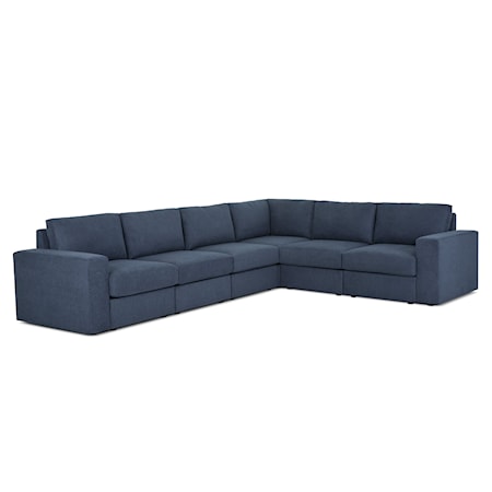 Standard-Arm 6-Seat Sectional Sofa