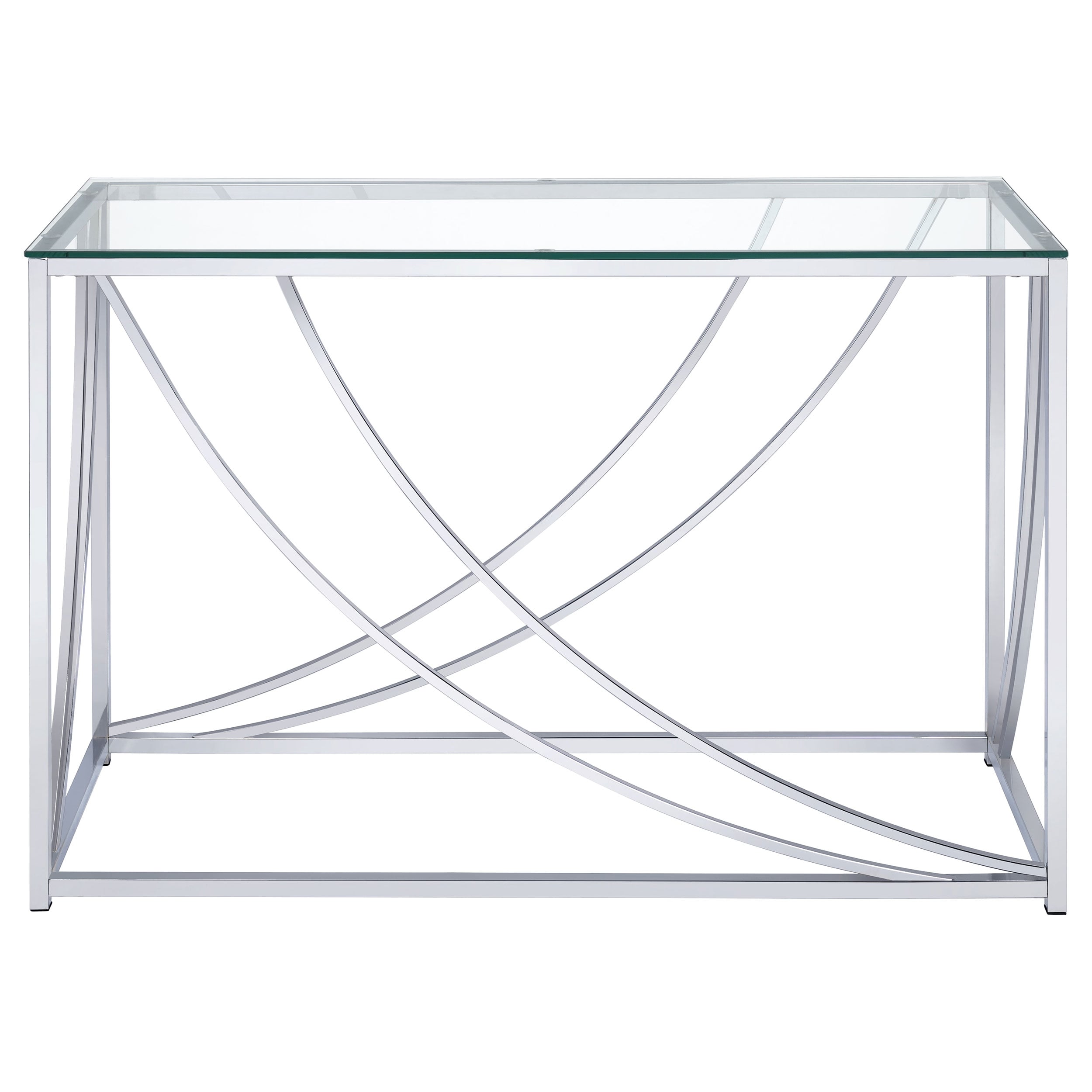 Lille Glass Top Console Table Accents