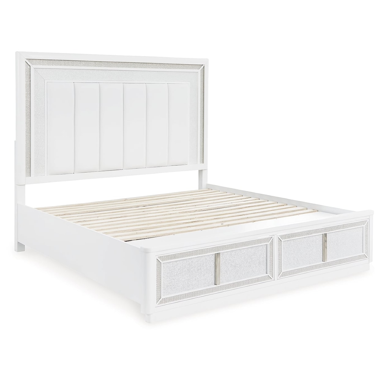 StyleLine Chalanna King Upholstered Storage Bed