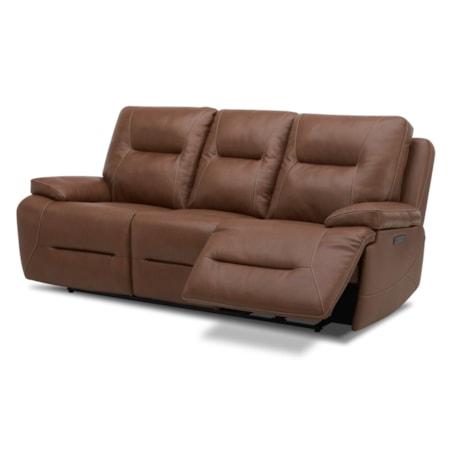 Leather Power Reclining Sofa