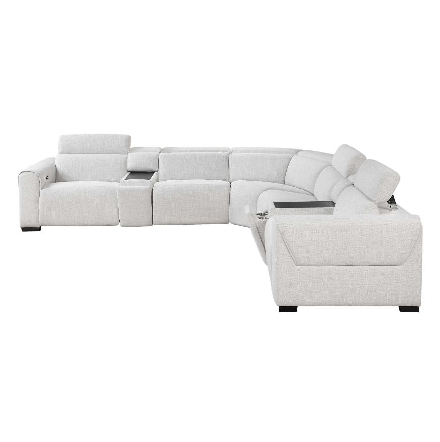 Homelegance McPherson 7-Piece Power Reclining Sectional Sofa
