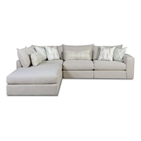 Contemporary Modular Sectional with Chaise