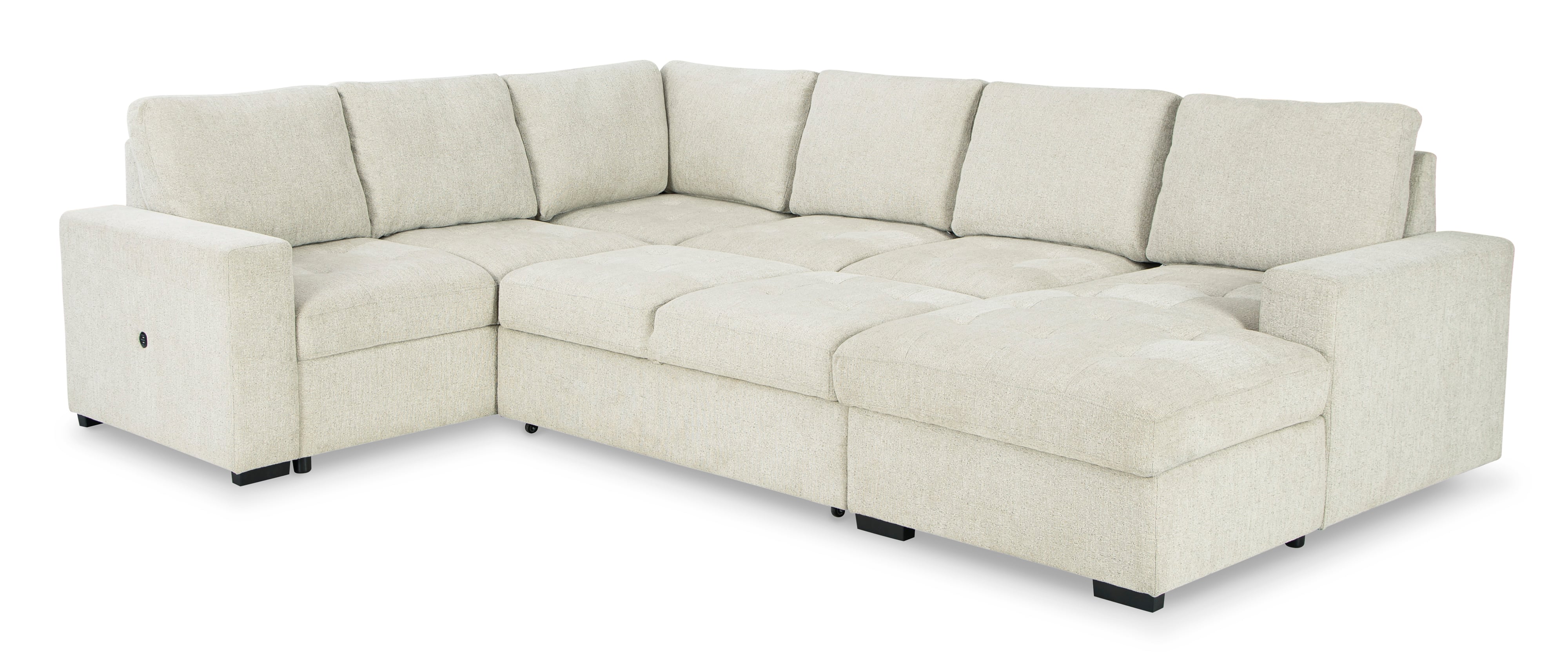 Caruso 3 piece sleeper deals sectional furniture row