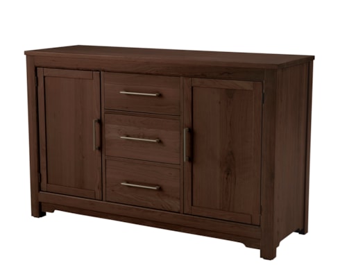 Transitional 3-Drawer Server with Silverware Drawer